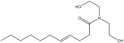 N,N-Bis(2-hydroxyethyl)-4-undecenamide Struktur