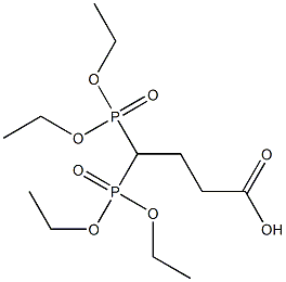 4,4-Bis(diethoxyphosphinyl)butanoic acid Struktur