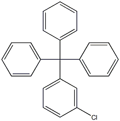 Triphenyl(3-chlorophenyl)methane Struktur