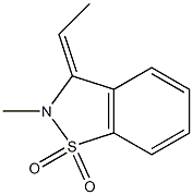 (3E)-2,3-Dihydro-3-ethylidene-2-methyl-1,2-benzisothiazole 1,1-dioxide Struktur