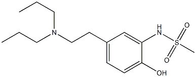 N-[5-[2-(Dipropylamino)ethyl]-2-hydroxyphenyl]methanesulfonamide Struktur