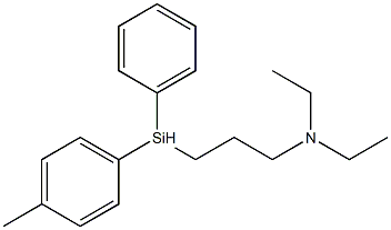 N,N-Diethyl-3-[phenyl(p-tolyl)silyl]propan-1-amine Struktur