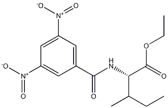 (2S)-2-[(3,5-Dinitrobenzoyl)amino]-3-methylpentanoic acid ethyl ester Struktur