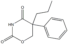 5,6-Dihydro-5-phenyl-5-propyl-2H-1,3-oxazine-2,4(3H)-dione Struktur