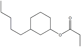 Propionic acid 3-pentylcyclohexyl ester Struktur