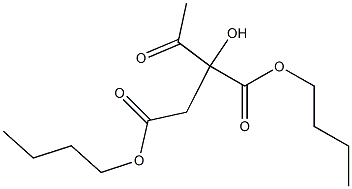 2-Acetyl-2-hydroxybutanedioic acid dibutyl ester Struktur