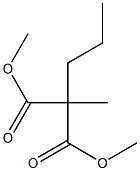 2-Propyl-2-methylmalonic acid dimethyl ester Struktur