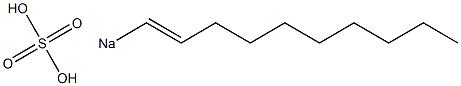 Sulfuric acid 1-decenyl=sodium salt Struktur