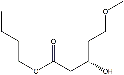 (S)-3-Hydroxy-5-methoxypentanoic acid butyl ester Struktur