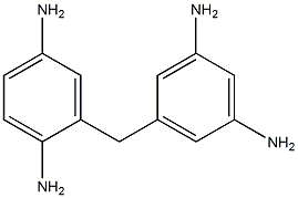 5-[(2,5-Diaminophenyl)methyl]-1,3-benzenediamine Struktur