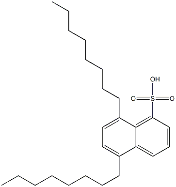 5,8-Dioctyl-1-naphthalenesulfonic acid Struktur