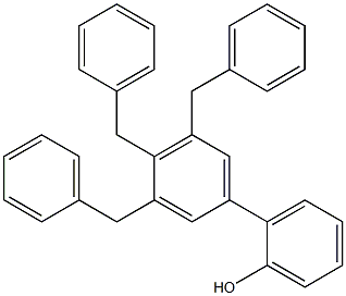 2-(3,4,5-Tribenzylphenyl)phenol Struktur