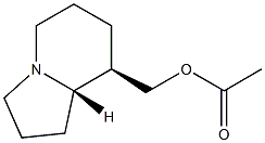 (8R,8aS)-Octahydroindolizine-8-methanol acetate Struktur