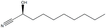 (2S)-2-Hydroxydecanenitrile Struktur