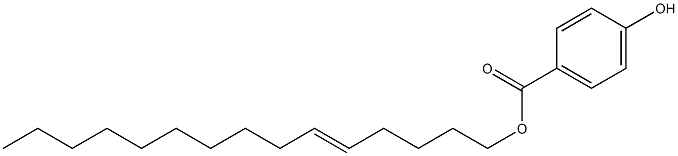 4-Hydroxybenzoic acid 5-pentadecenyl ester Struktur