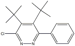 3-Chloro-6-phenyl-4,5-di-tert-butylpyridazine Struktur