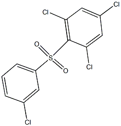 2,4,6-Trichlorophenyl 3-chlorophenyl sulfone Struktur