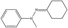 Cyclohexanone methyl(phenyl)hydrazone Struktur