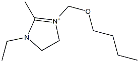 1-Ethyl-2-methyl-3-[butoxymethyl]-4,5-dihydro-1H-imidazol-3-ium Struktur