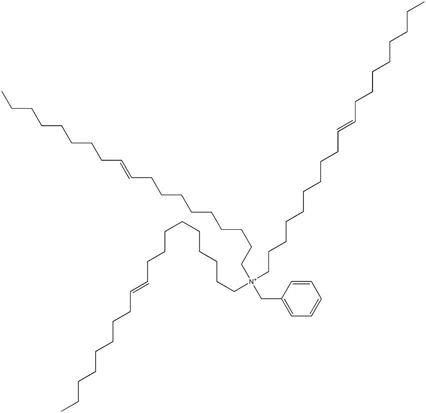 Tri(10-nonadecenyl)benzylaminium Struktur