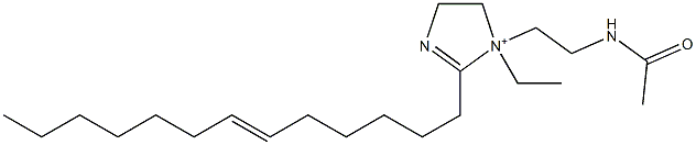 1-[2-(Acetylamino)ethyl]-1-ethyl-2-(6-tridecenyl)-2-imidazoline-1-ium Struktur