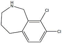 8,9-Dichloro-2,3,4,5-tetrahydro-1H-2-benzazepine Struktur