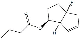 Butyric acid (1S,2S,5S)-bicyclo[3.3.0]oct-7-en-2-yl ester Struktur