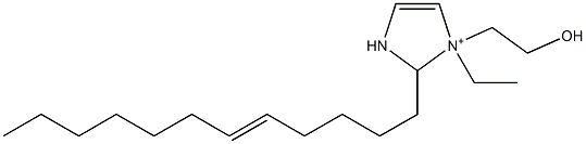 2-(5-Dodecenyl)-1-ethyl-1-(2-hydroxyethyl)-4-imidazoline-1-ium Struktur