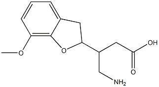 4-Amino-3-[(2,3-dihydro-7-methoxybenzofuran)-2-yl]butyric acid Struktur