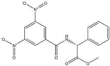 N-(3,5-Dinitrobenzoyl)-2-phenyl-D-glycine methyl ester Struktur