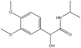 (+)-N-Isopropyl-3,4-dimethoxy-L-mandelamide Struktur