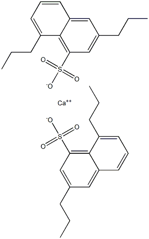 Bis(3,8-dipropyl-1-naphthalenesulfonic acid)calcium salt Struktur