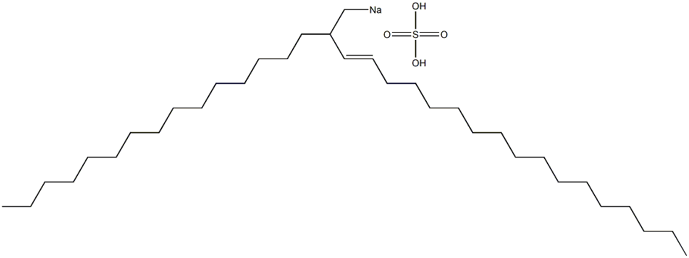 Sulfuric acid 2-pentadecyl-3-nonadecenyl=sodium ester salt Struktur