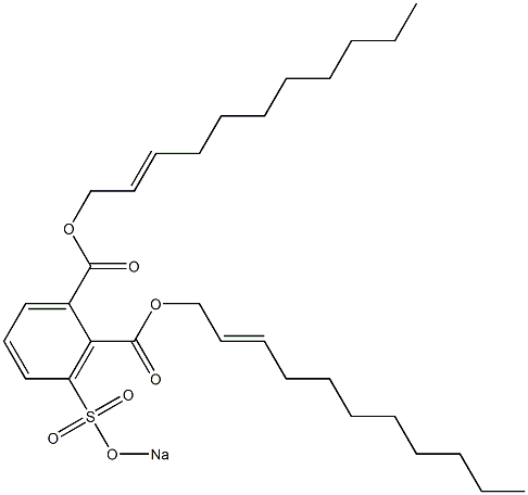 3-(Sodiosulfo)phthalic acid di(2-undecenyl) ester Struktur