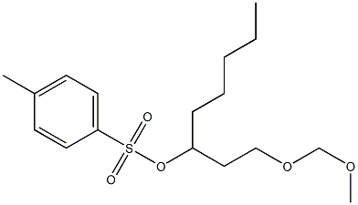 4-Methylbenzenesulfonic acid 1-[2-(methoxymethoxy)ethyl]hexyl ester Struktur