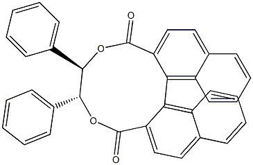 2,2'-[[(1R,2R)-1,2-Diphenylethylene]bis(oxycarbonyl)][1,1'-binaphthalene] Struktur