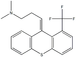 9-[3-(Dimethylamino)propylidene]-1-trifluoromethyl-9H-thioxanthene Struktur