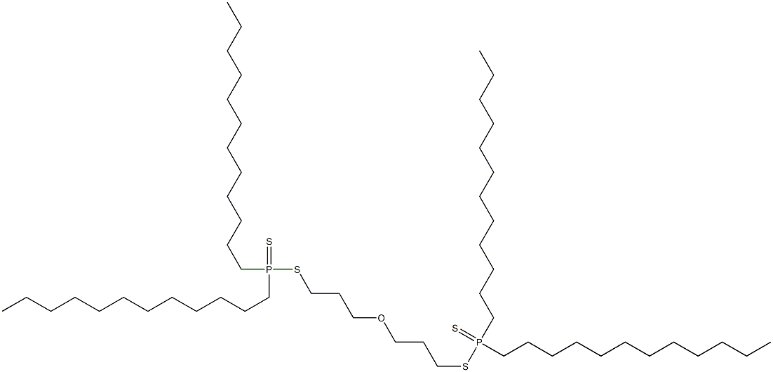 1,1'-Oxybis[3-(didodecylthiophosphinoylthio)propane] Struktur