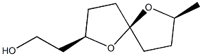 (2R,5S,7S)-7-Methyl-1,6-dioxaspiro[4.4]nonane-2-ethanol Struktur