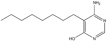 6-Amino-5-octyl-4-pyrimidinol Struktur