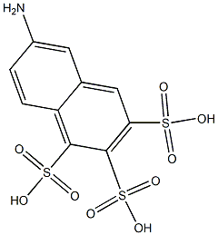 6-Amino-1,2,3-naphthalenetrisulfonic acid Struktur