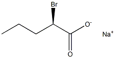 [R,(+)]-2-Bromovaleric acid sodium salt Struktur