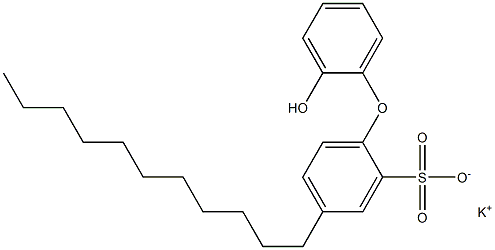 2'-Hydroxy-4-undecyl[oxybisbenzene]-2-sulfonic acid potassium salt Struktur