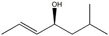 (S)-6-Methyl-2-heptene-4-ol Struktur