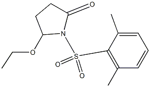 5-Ethoxy-1-[[2,6-dimethylphenyl]sulfonyl]pyrrolidin-2-one Struktur