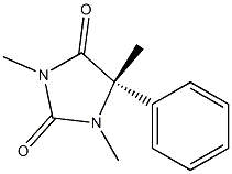 (5S)-1,3,5-Trimethyl-5-phenyl-2,4-imidazolidinedione Struktur