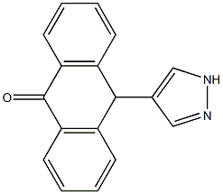 10-(1H-Pyrazol-4-yl)anthrone Struktur