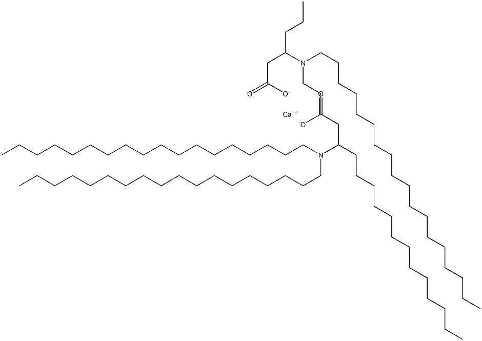 Bis[3-(dioctadecylamino)hexanoic acid]calcium salt Struktur