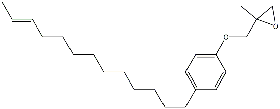 4-(11-Tridecenyl)phenyl 2-methylglycidyl ether Struktur