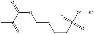 4-(Methacryloyloxy)-1-butanesulfonic acid potassium salt Struktur